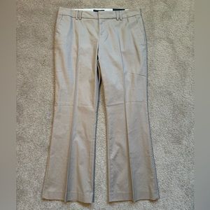 BANANA REPUBLIC BR Martin Fit Bootcut Pants Khaki 12p NWT